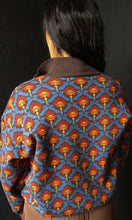 Preston Floral Mock Neck Half Zip Pullover Sweater