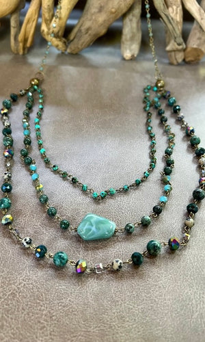 Camden Necklace African Turquoise