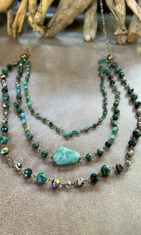 Camden Necklace African Turquoise