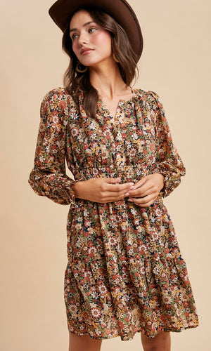 Lena Floral Mini Dress