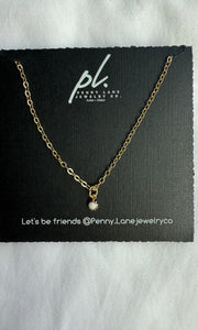 Bethany Dainty Gold Sunburst Necklace