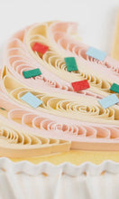 Quilled Birthday Cup Cake Trio Card