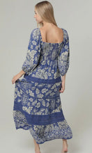 Romina Lace Trim Smocked Bodice Long Sleeve Maxi Dress