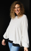 Philip Striped Raglan Long Sleeve Top