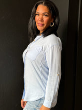 Urvi Sky Blue Soft-Washed Tencel Oversized Shirt