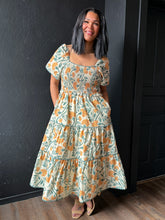 Stacy Floral Puff Sleeve Maxi Dress