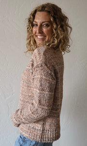 Miracle Multi Color Boucle Sweater Top