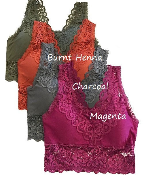 Amelia Seamless Lace Bralette