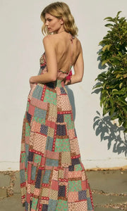 Salem Halter Open Back Maxi Dress