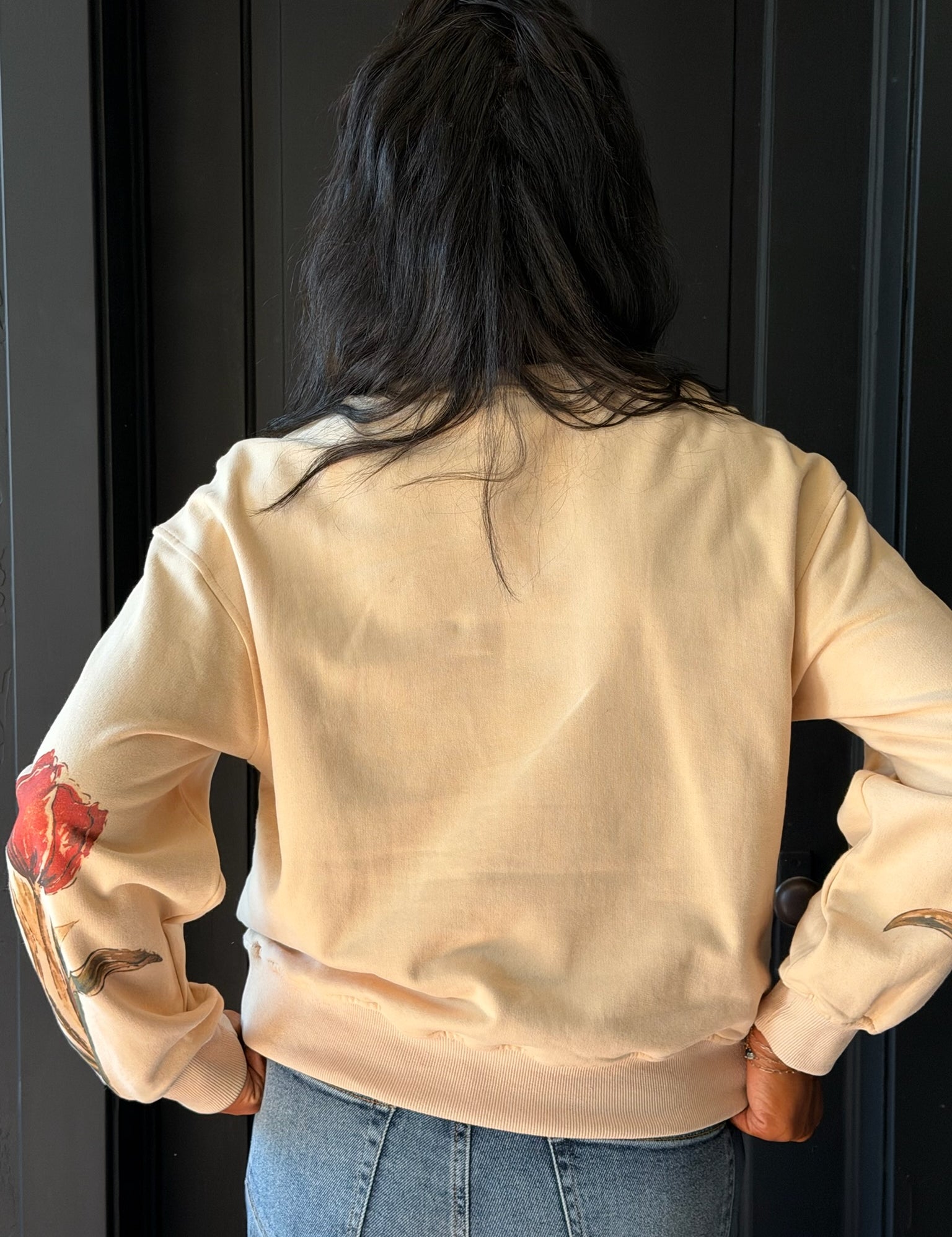 Jaylen Beige Long Sleeve Sweater