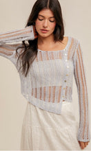 Gep Asymmetrical Open Knit Sweater