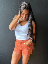 Elana 5 Pockets Cuffed Shorts