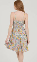 Giulia Bay V Neck Twist Front Cutout Floral Print Sundress