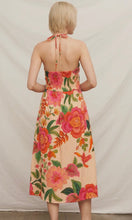 Kathey Floral Halter Midi Dress