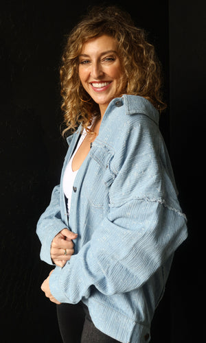 Orson Textured Slub Chambray Shacket