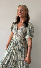 Oldia V Neck Twist Front Midi Dress with Slit