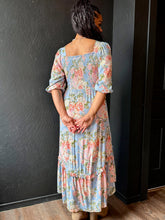 Aria V Neck Twist Front Hi Lo Side Slit Half Sleeve Maxi Dress