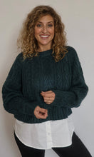 Oslo Twofer Cable Knit Sweater