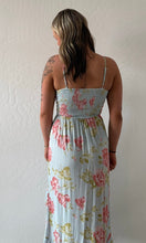 Olva V Neck Twist Front Cut Out Ruffle Slits Maxi Dress