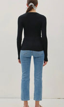 Nasir Black Basic Patterned Knit Sweater