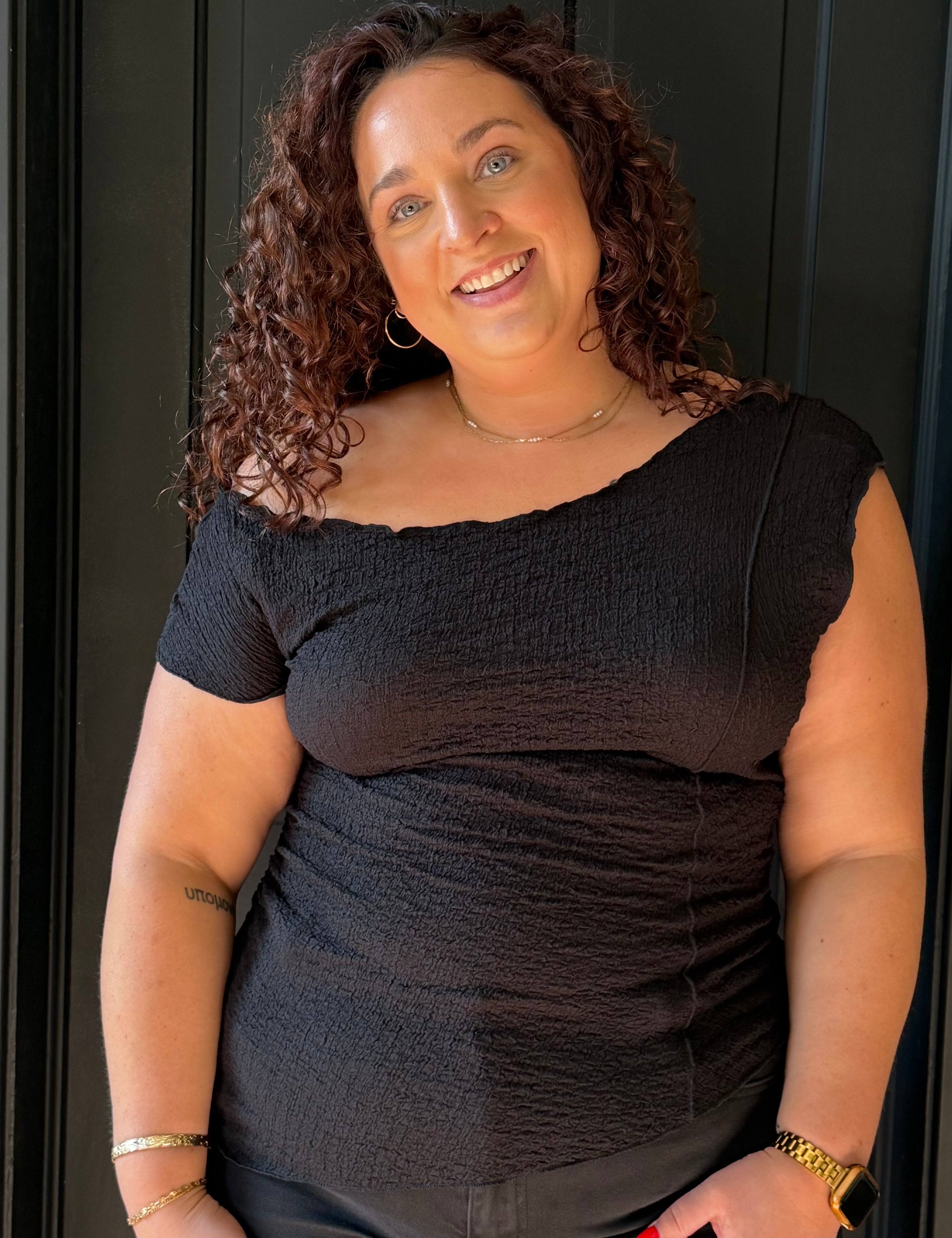 Constance Plus Smocked Off-Shoulder Top