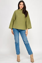 Milo Light Sage Loose Fit Long Sleeve Top