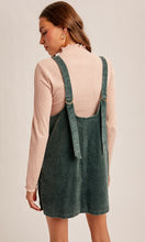 Naomi Hunter Green Corduroy Pinafore Dress