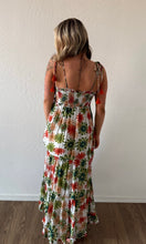 Ocean Smocked Sleeveless Floral Maxi Dress