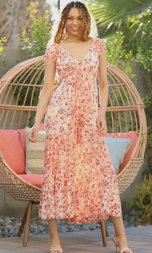 Gianluca V Neck Wide Leg Short Sleeve Jumpsuit