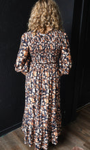 Jordan Mock Neck Smocked Top Woven Midi Dress