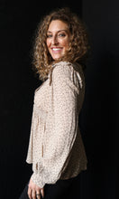 Oakleigh Ditsy V Neck Lace Blouse