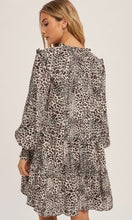 Annabel Ivory Black Leopard Print Tunic Dress