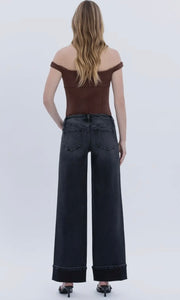 Tyler Low Rise Cuffed Baggy Wide Jeans