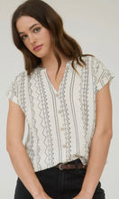 Lionel Black Geo Pattern Button Down Short Sleeve Shirt