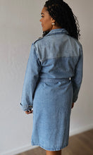 Hannah Belted Denim Trench Coat