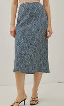 Brooklyn Teal Floral Print Skirt