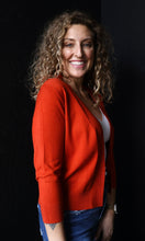 Mable Rust Open Bolero Knit Cardigan