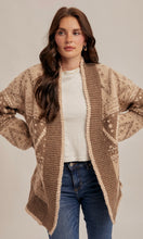 Mabel Patterned Open Sweater Cardigan