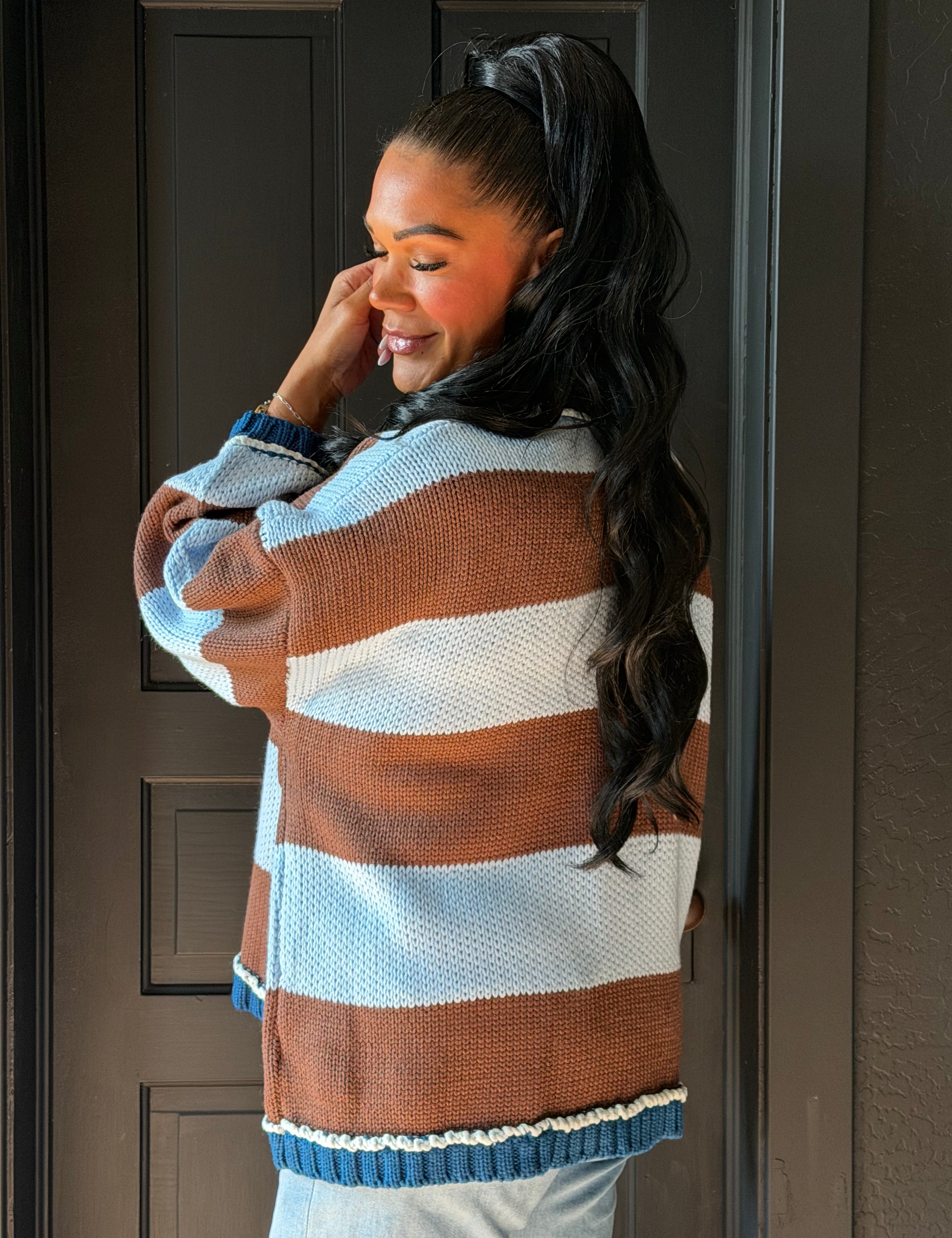 Maren Brown & Sky Beach Ball Chic Pullover