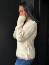 Uzziah Larkspur Ribbed Knit Top