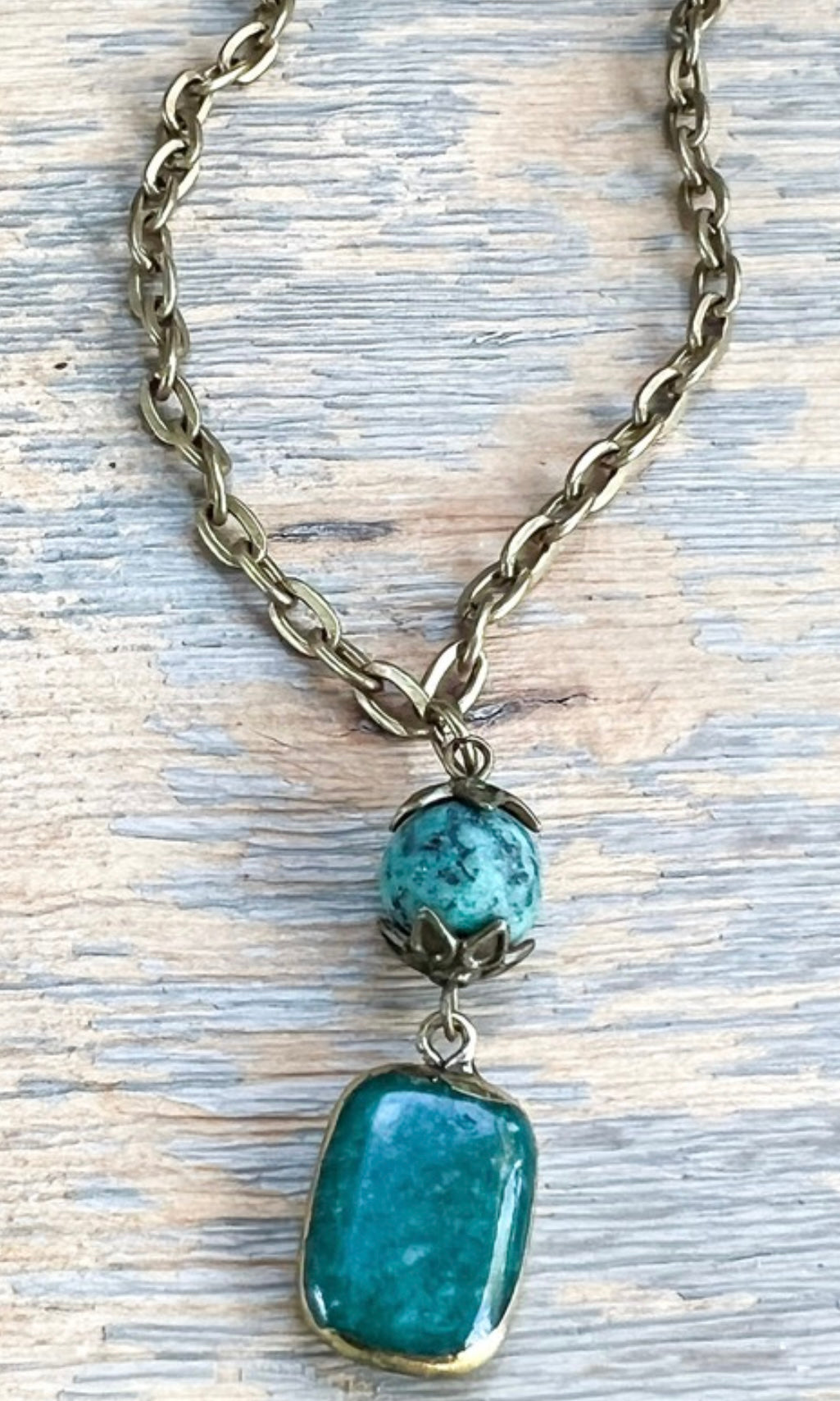 Sicily Green Beaded Short Necklace