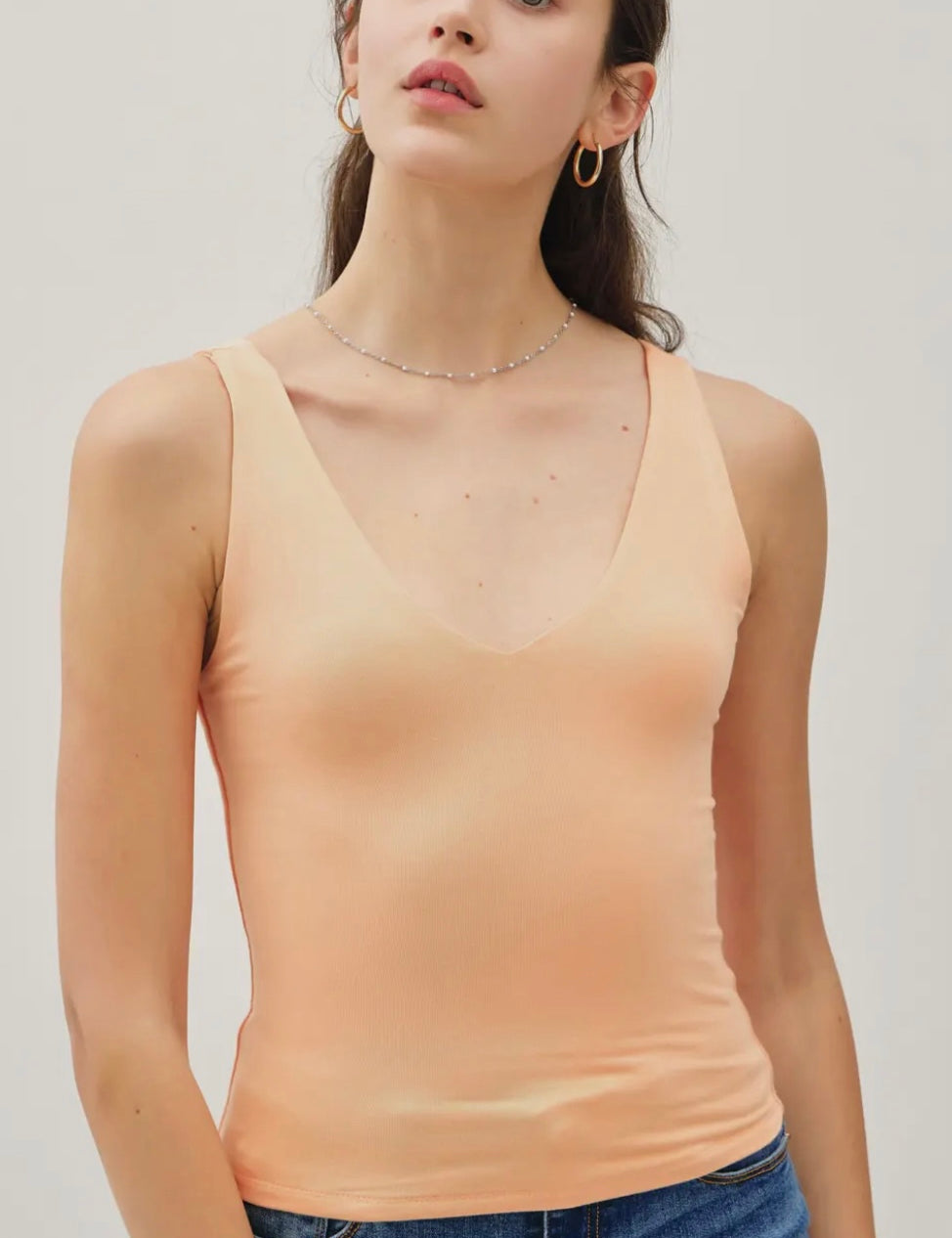 Brooke Basic V Neck Tanks