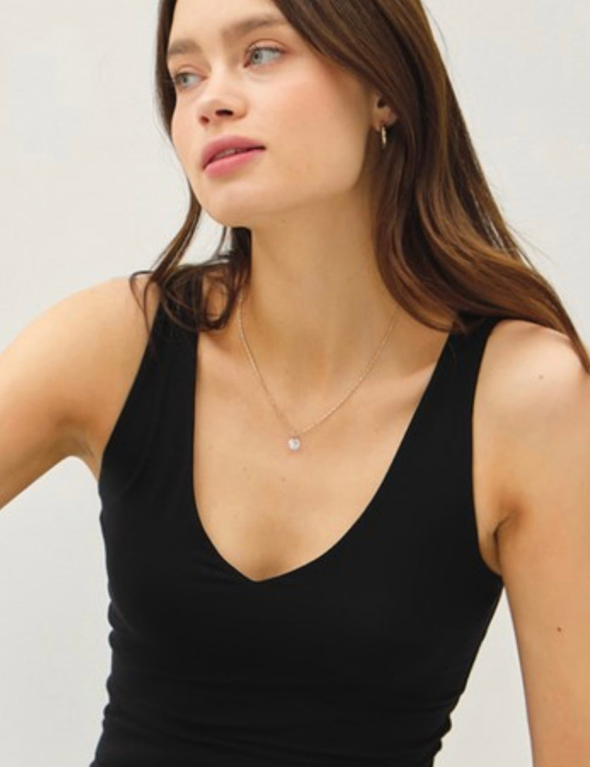 Brooke Basic V Neck Tanks