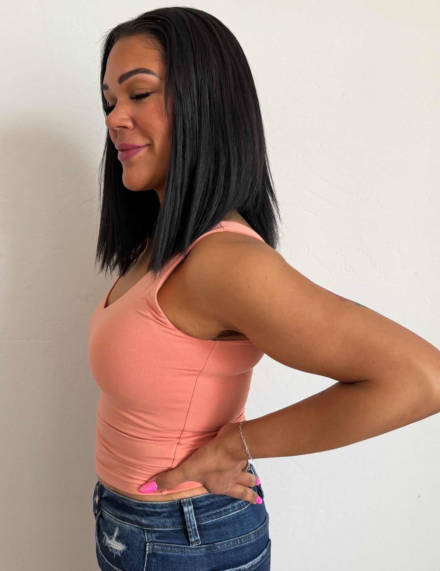 Brooke Basic V Neck Tanks