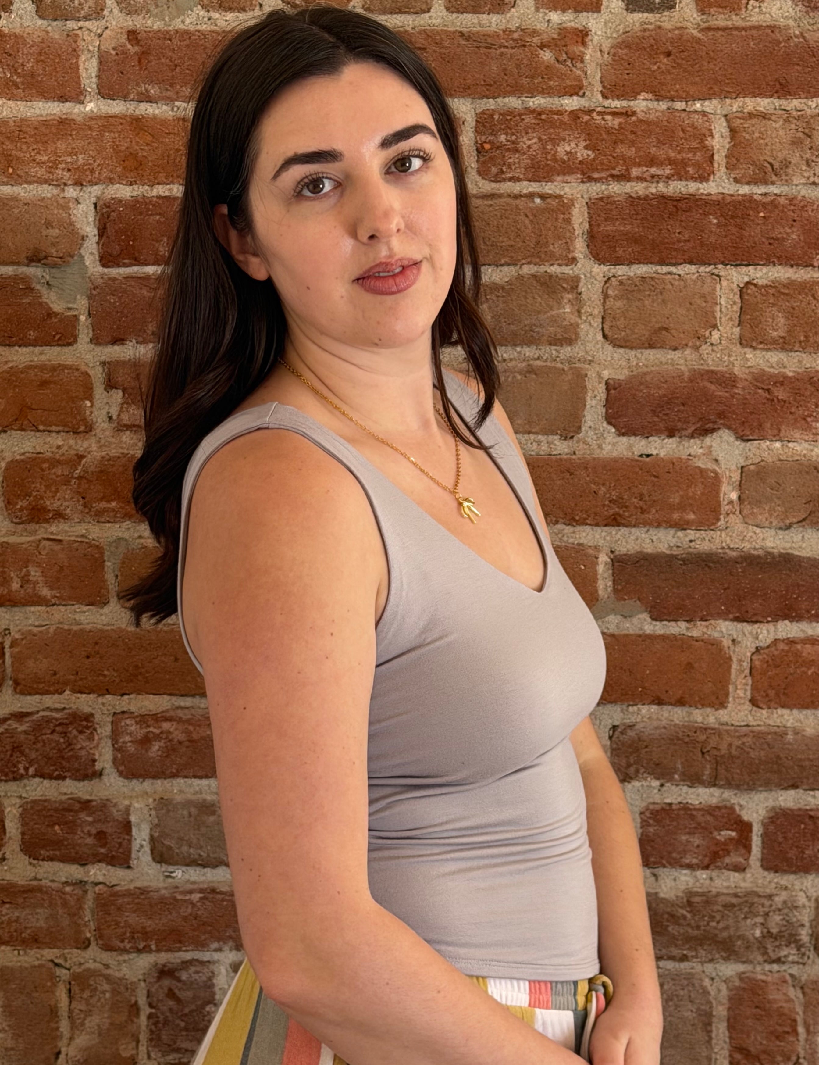 Brooke Basic V Neck Tanks