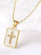 Franco Epoxy Rhinestone Pendant Necklace