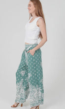 Jett Printed Wide Leg Pants with Tie Waist