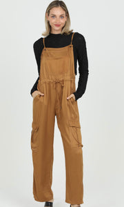 Cedar Mustard Cargo Pant Overall Jumpsuit