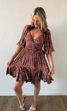 Ordell Twist Front Flounce Hem Long Sleeve Dress