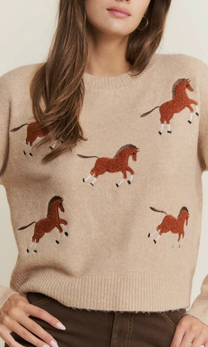 Rene Five Horses Sweater